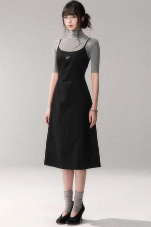Retro Cotton A-Line Dress