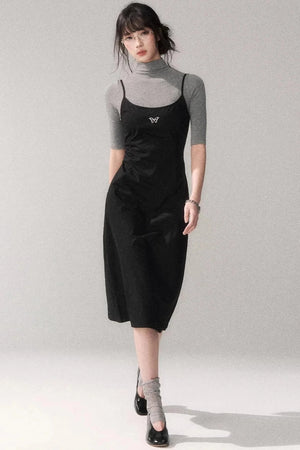 Retro Cotton A-Line Dress