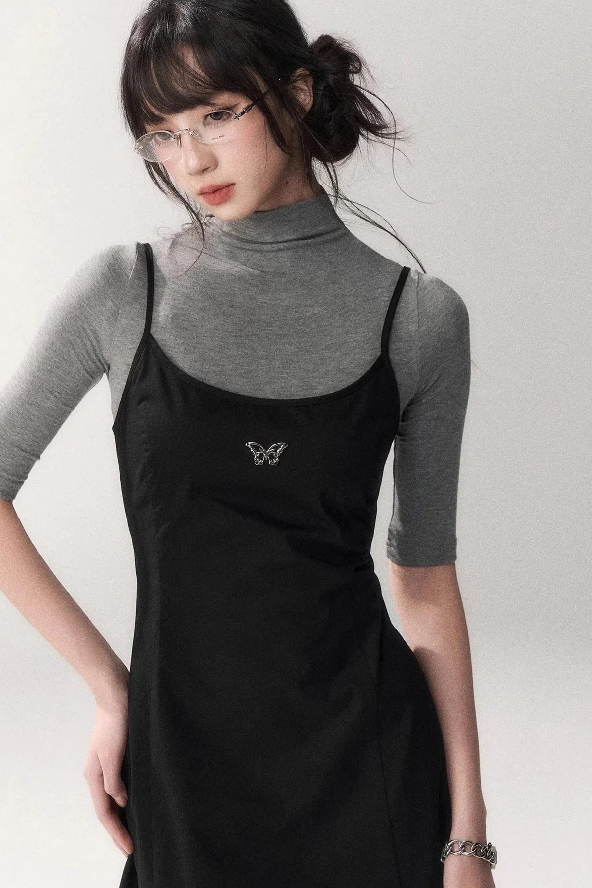 Retro Cotton A-Line Dress