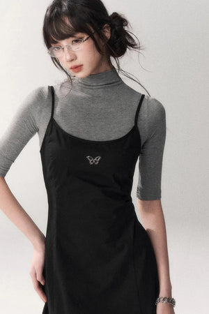 Retro Cotton A-Line Dress