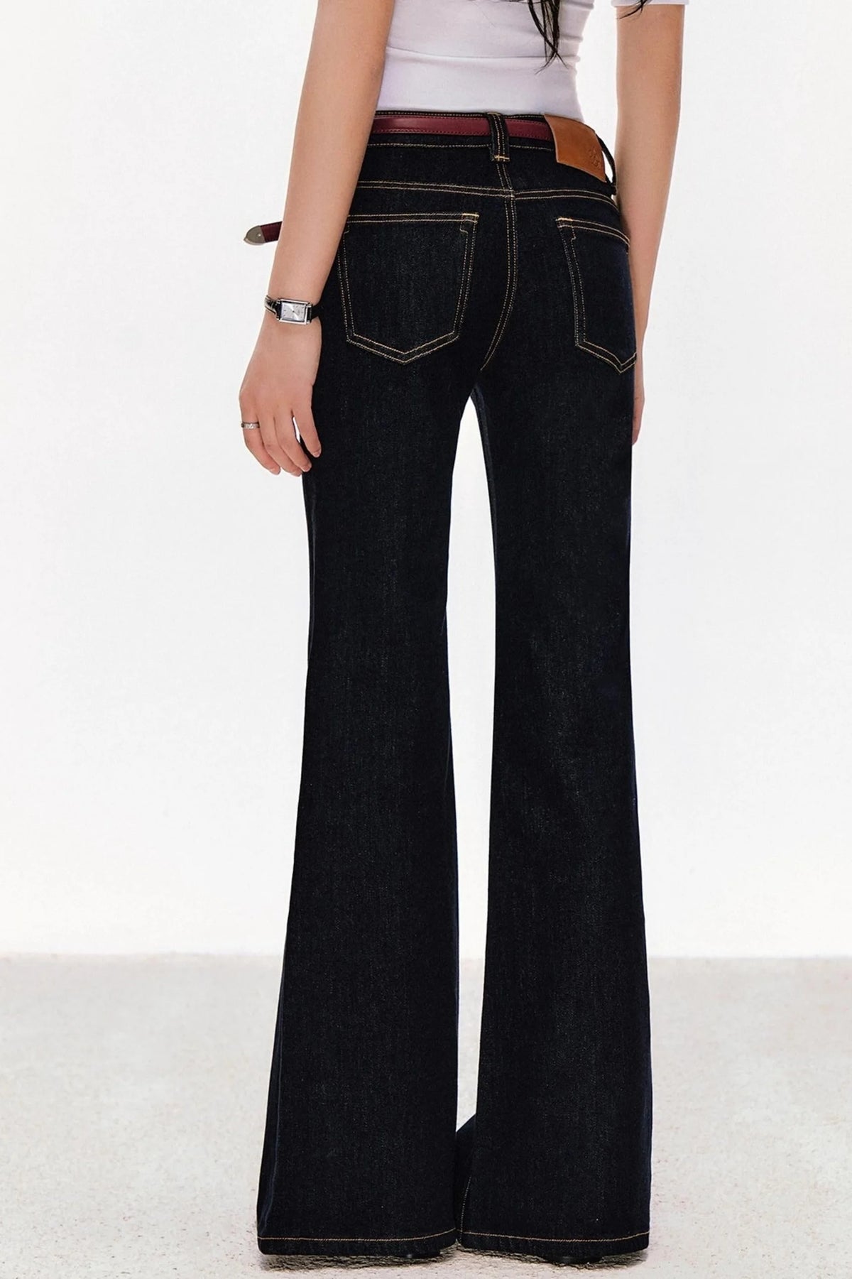 Retro Cow Slim Flare Jeans