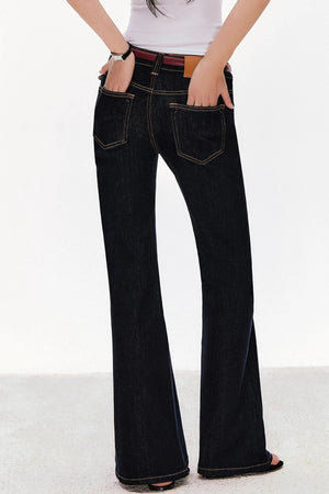 Retro Cow Slim Flare Jeans