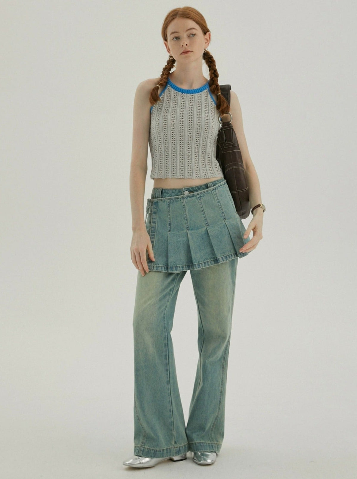 Retro Cut-Out Suspender Top