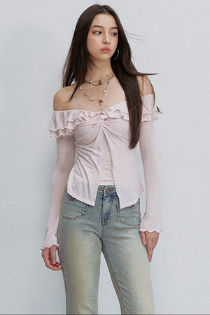 Retro Denim Flared Jeans