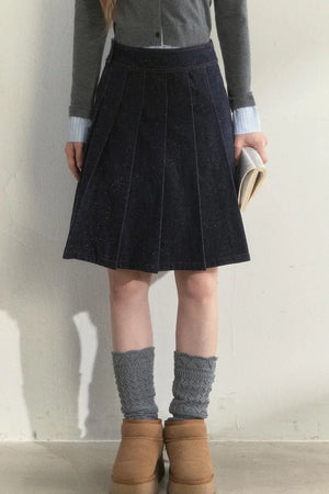 Retro Denim Quilted Jacket Set-Up