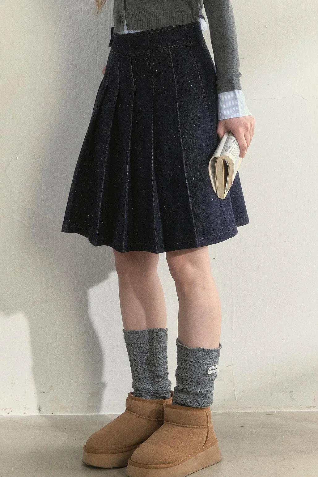 Retro Denim Quilted Jacket Set-Up