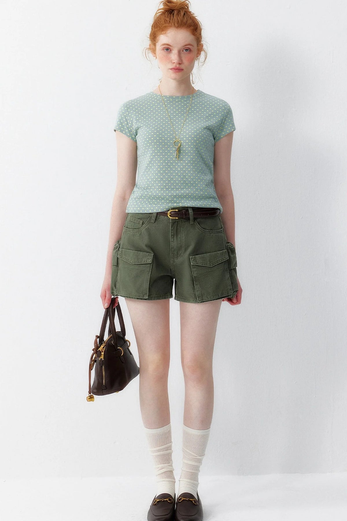 Retro Denim Workwear Shorts