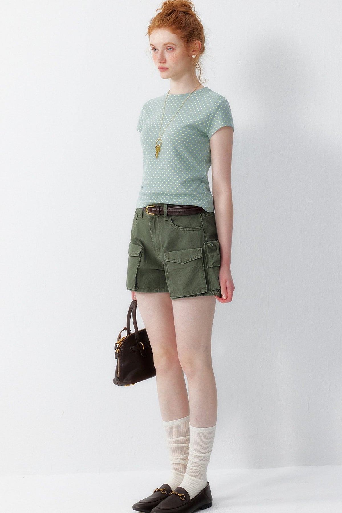 Retro Denim Workwear Shorts