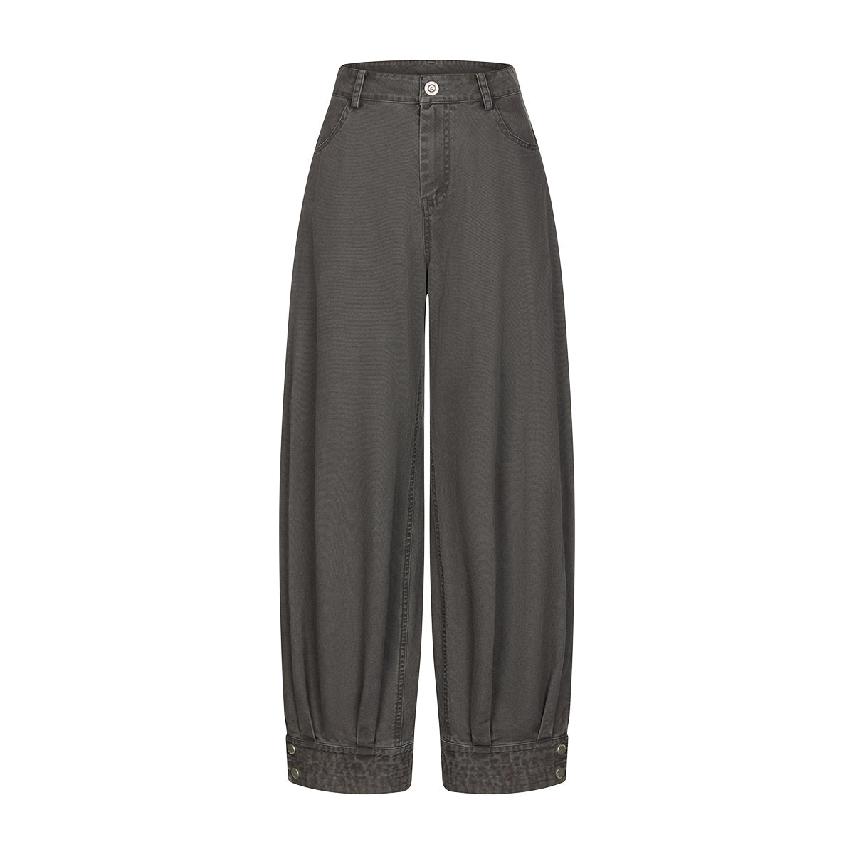 Retro Distressed Cotton Pants