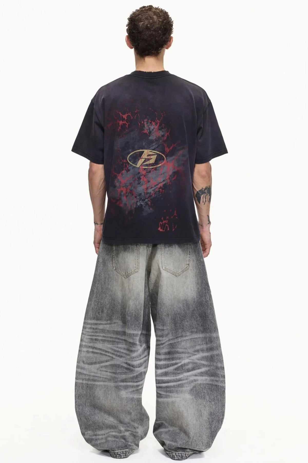 Retro Distressed Cotton T-Shirt
