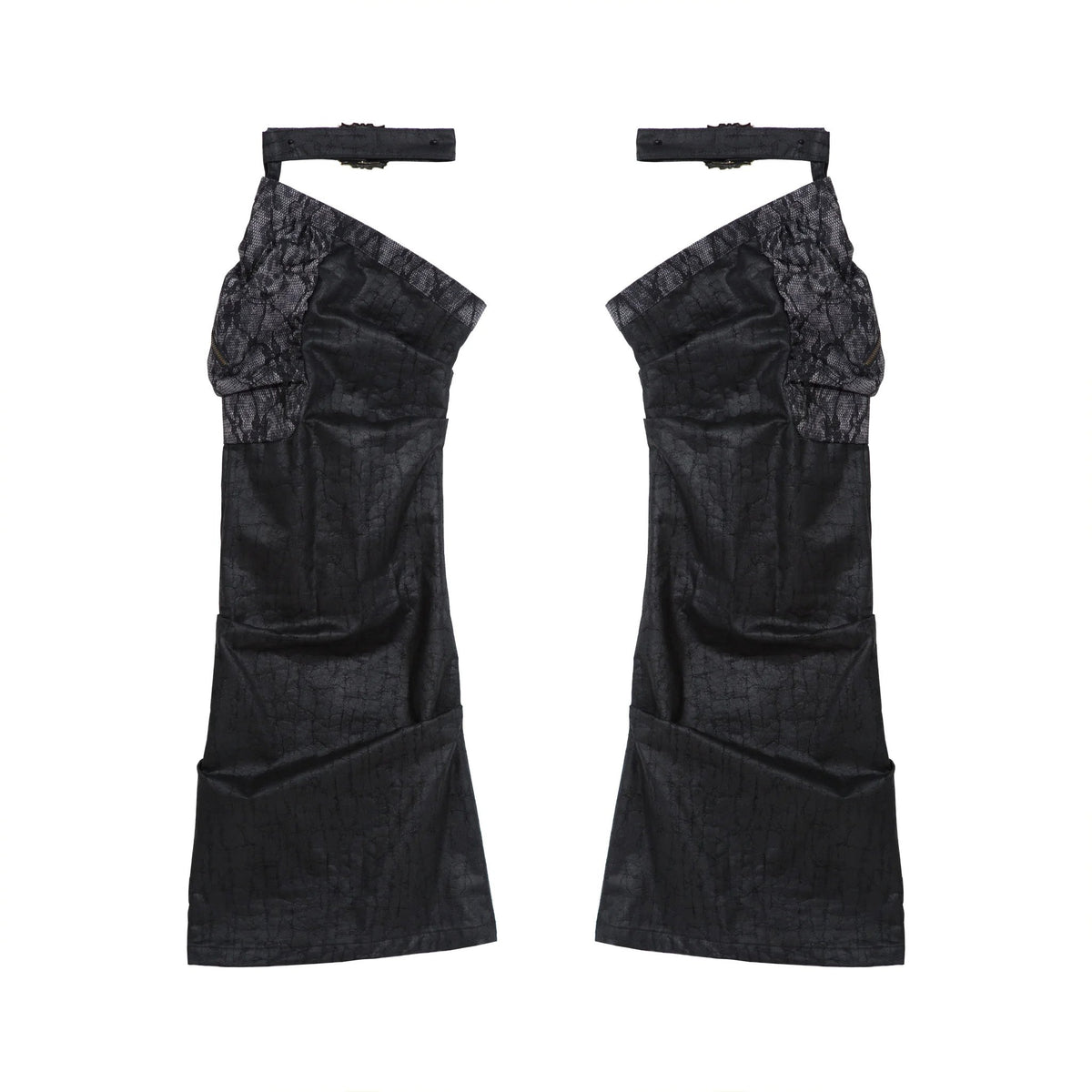 Retro Distressed Slim Shorts & Socks Set-Up