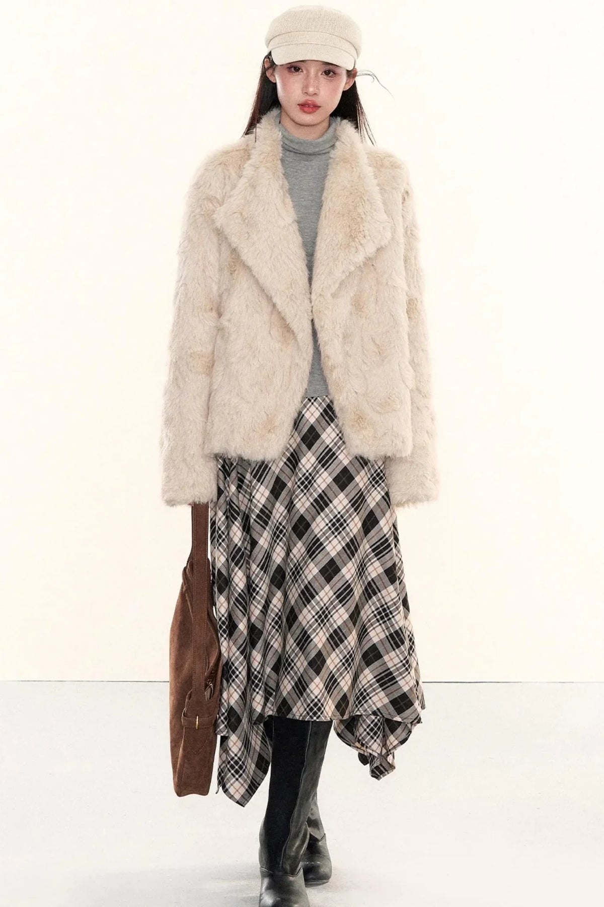 Retro Eco-Friendly Fur Coat