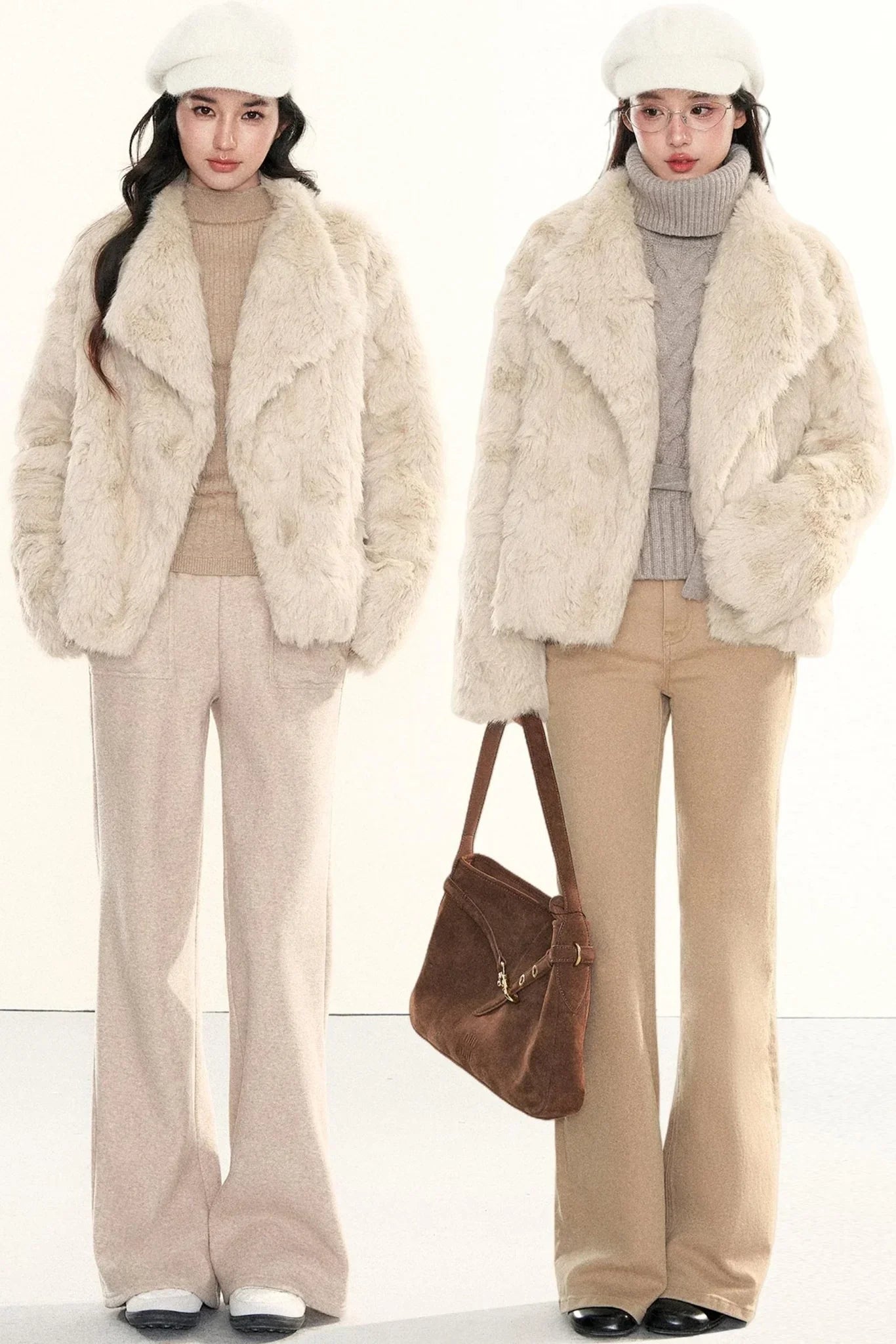 Retro Eco-Friendly Fur Coat