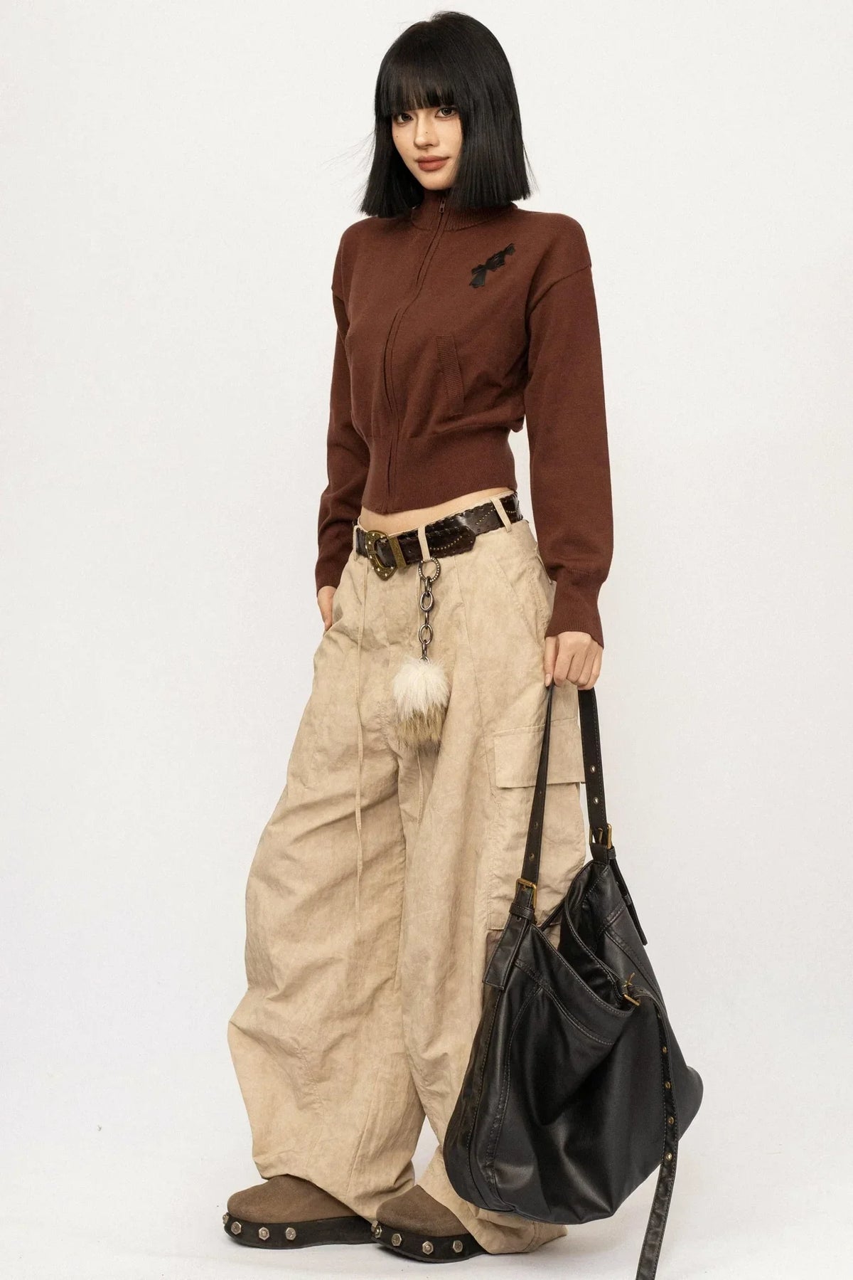Retro Embroidered Knit Top