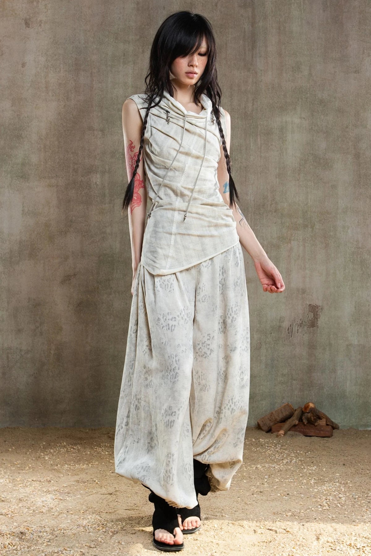 Retro Fishbone Pants