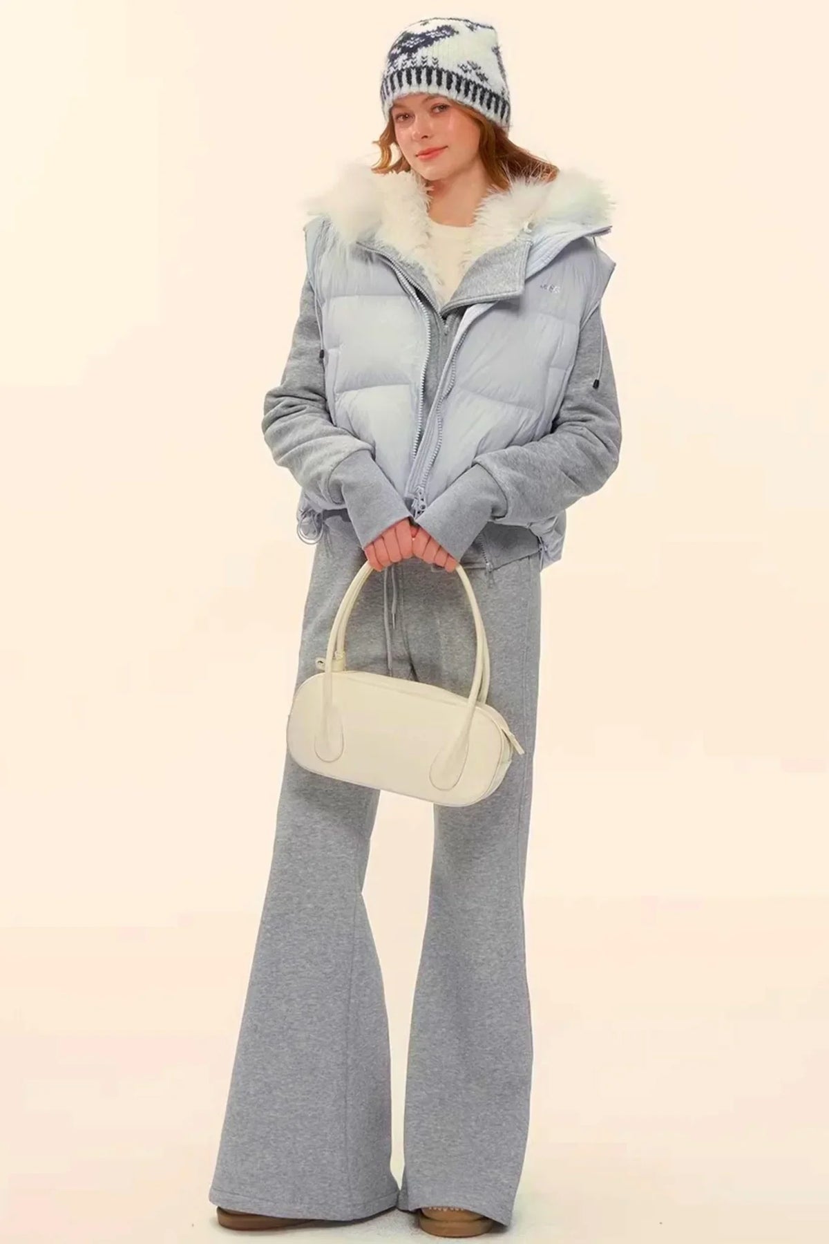 Retro Fleece Hooded Jacket Set-Up
