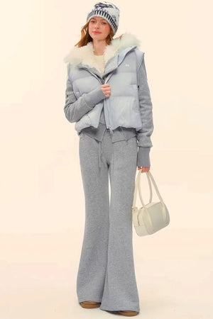 Retro Fleece Hooded Jacket Set-Up