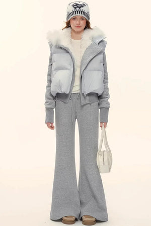 Retro Fleece-Lined Hooded Jacket Set-Up