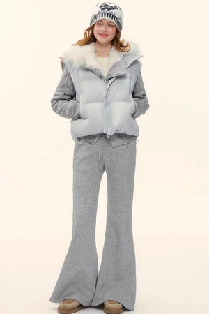 Retro Fleece-Lined Hooded Jacket Set-Up