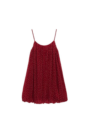 Retro Floral Suspender Dress Set-Up