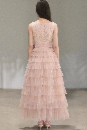 Retro French Lace Cake Dress