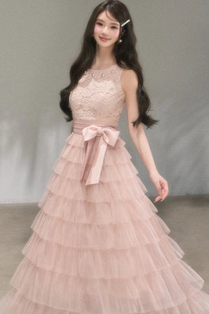 Retro French Lace Cake Dress