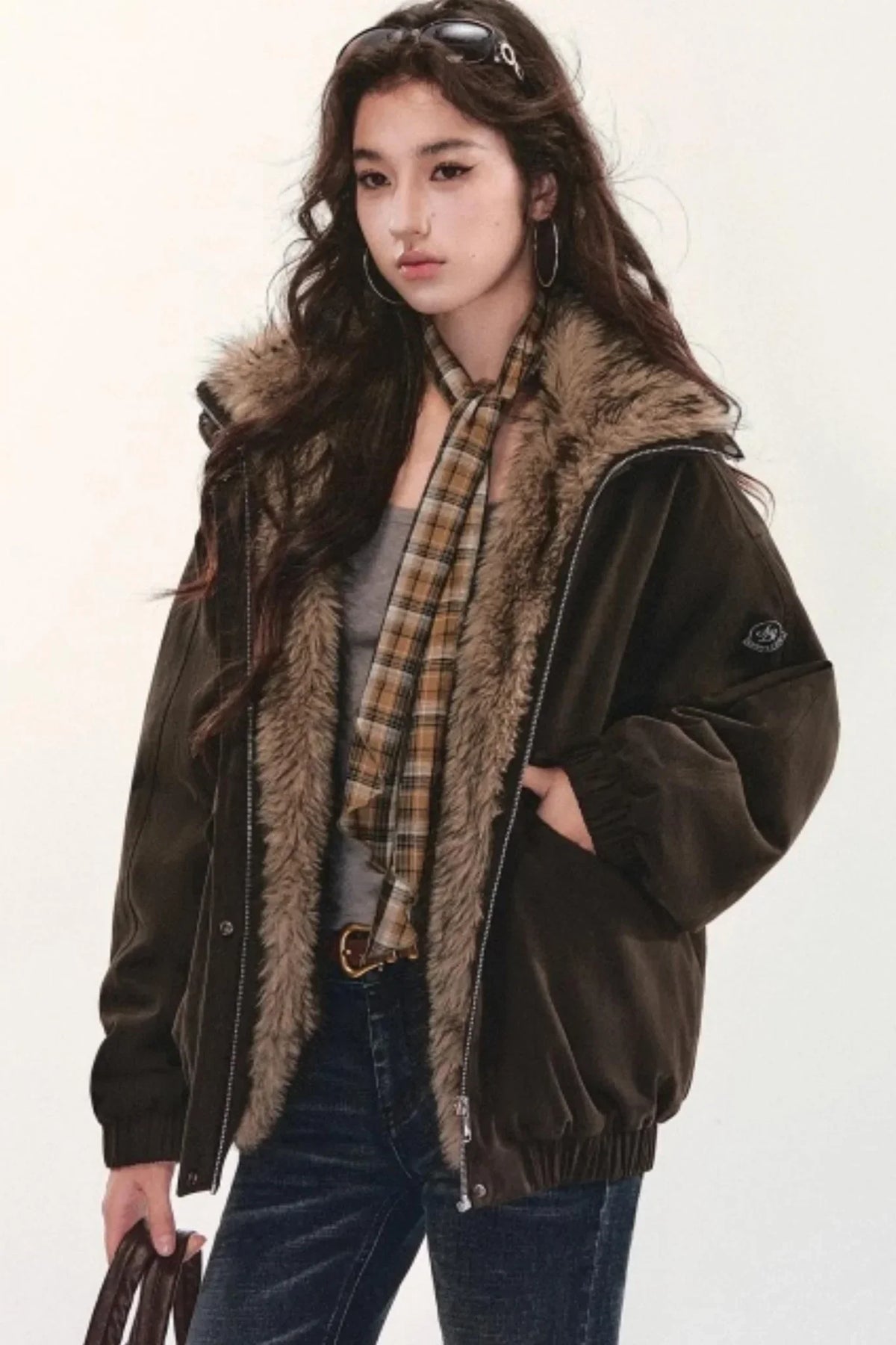 Retro Fur Collar Winter Coat