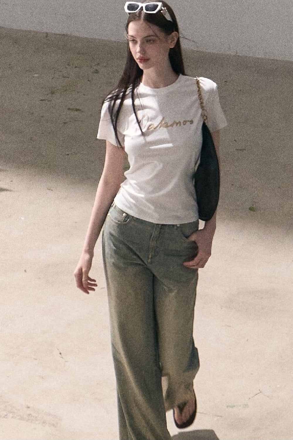 Retro Gradient Cotton Jeans