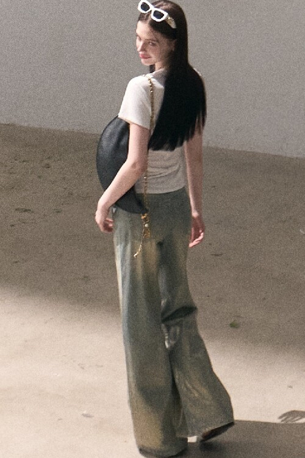 Retro Gradient Cotton Jeans