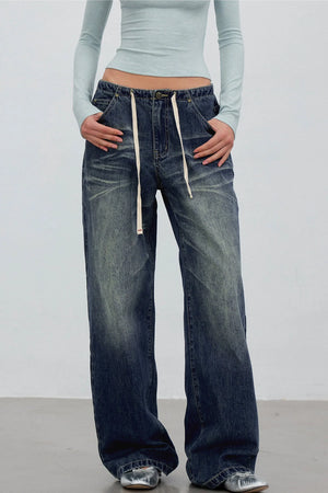 Retro Gradient Denim Pants