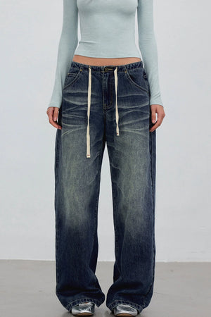 Retro Gradient Denim Pants