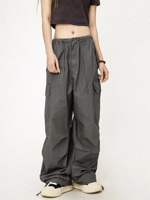 Retro Gray Cargo Pants