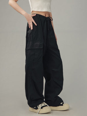 Retro Gray Cargo Pants