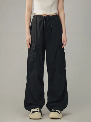 Retro Gray Cargo Pants