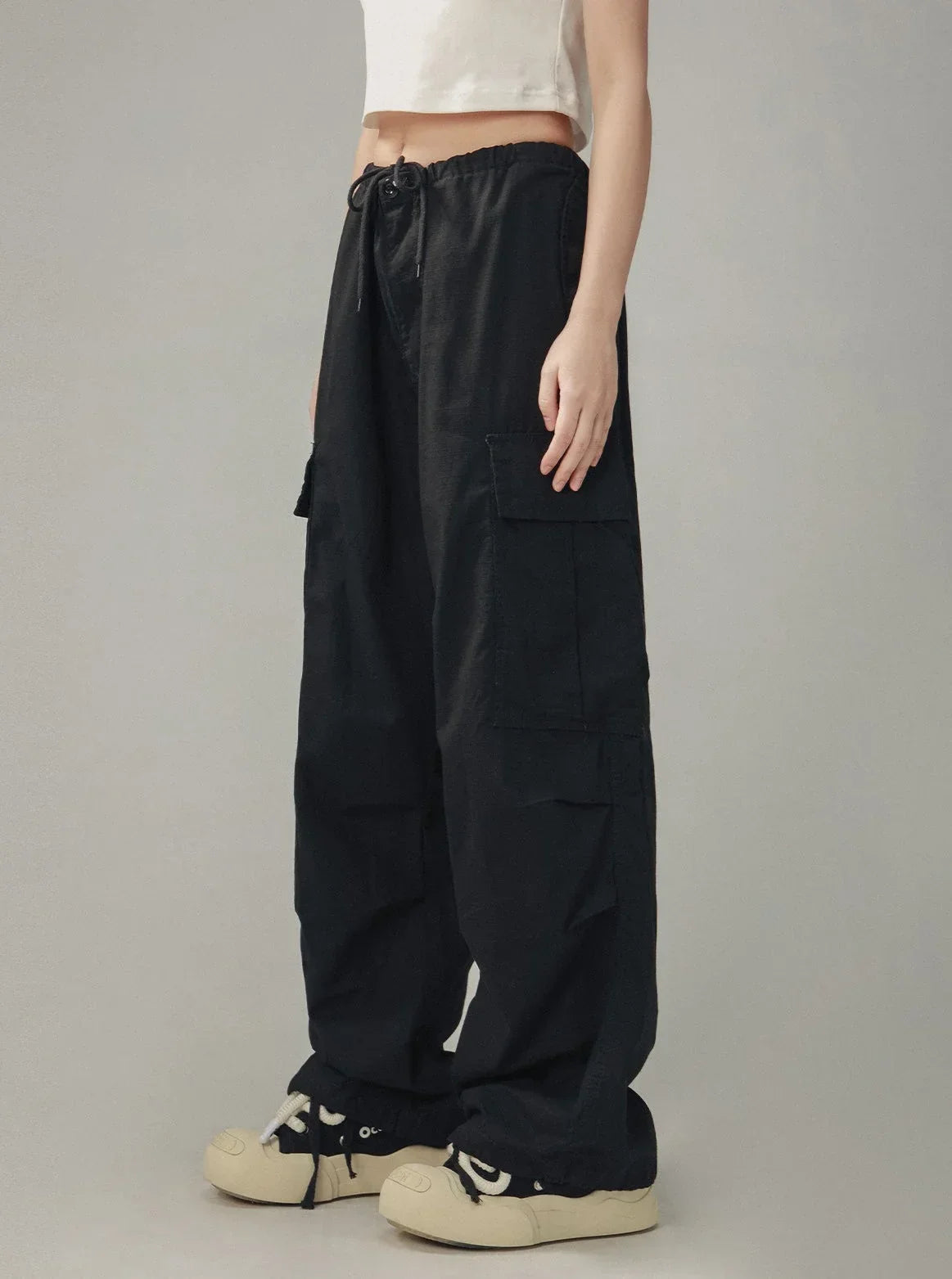 Retro Gray Cargo Pants