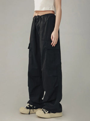 Retro Gray Cargo Pants