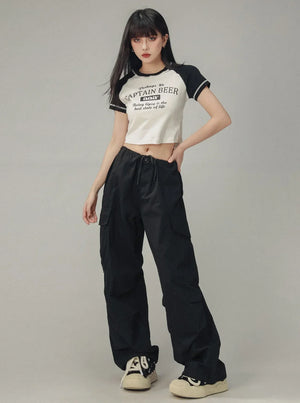 Retro Gray Cargo Pants