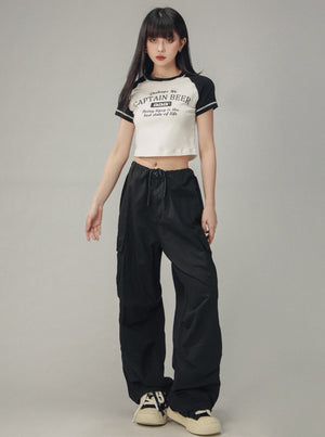 Retro Gray Cargo Pants