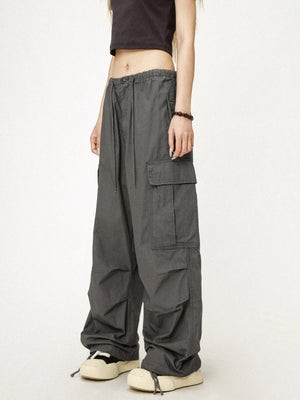 Retro Gray Cargo Pants