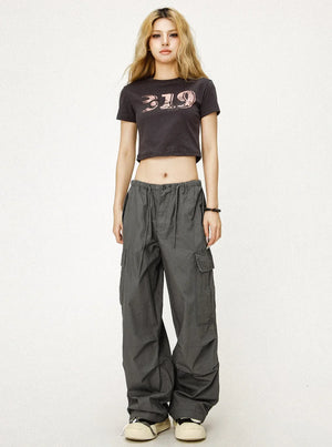 Retro Gray Cargo Pants