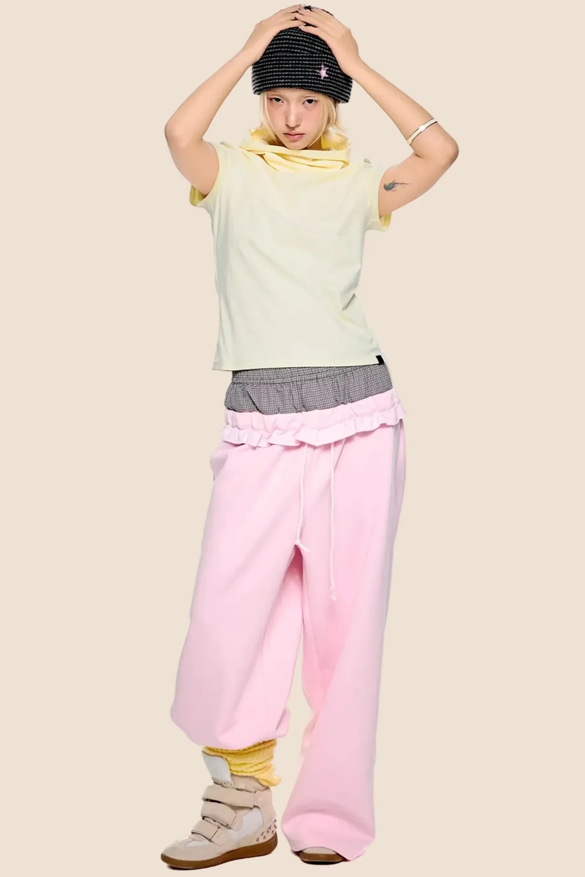 Retro High-Neck Summer Top