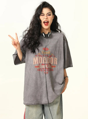 Retro High Street Print T-Shirt