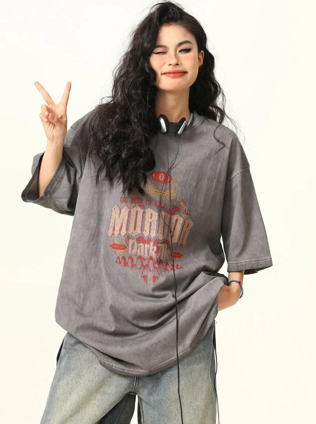Retro High Street Print T-Shirt