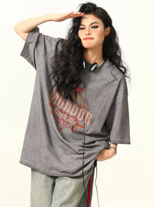 Retro High Street Print T-Shirt