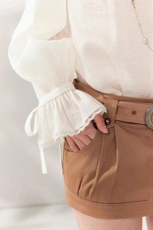 Retro High-Waisted A-Line Skirt