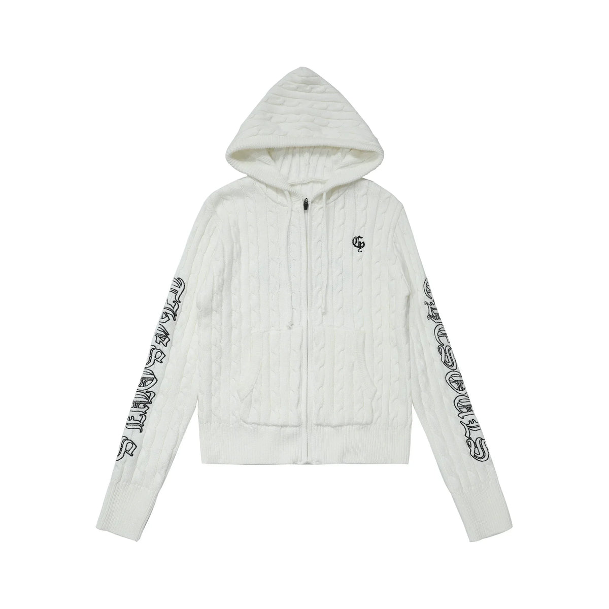 Retro Hooded Knit Cardigan