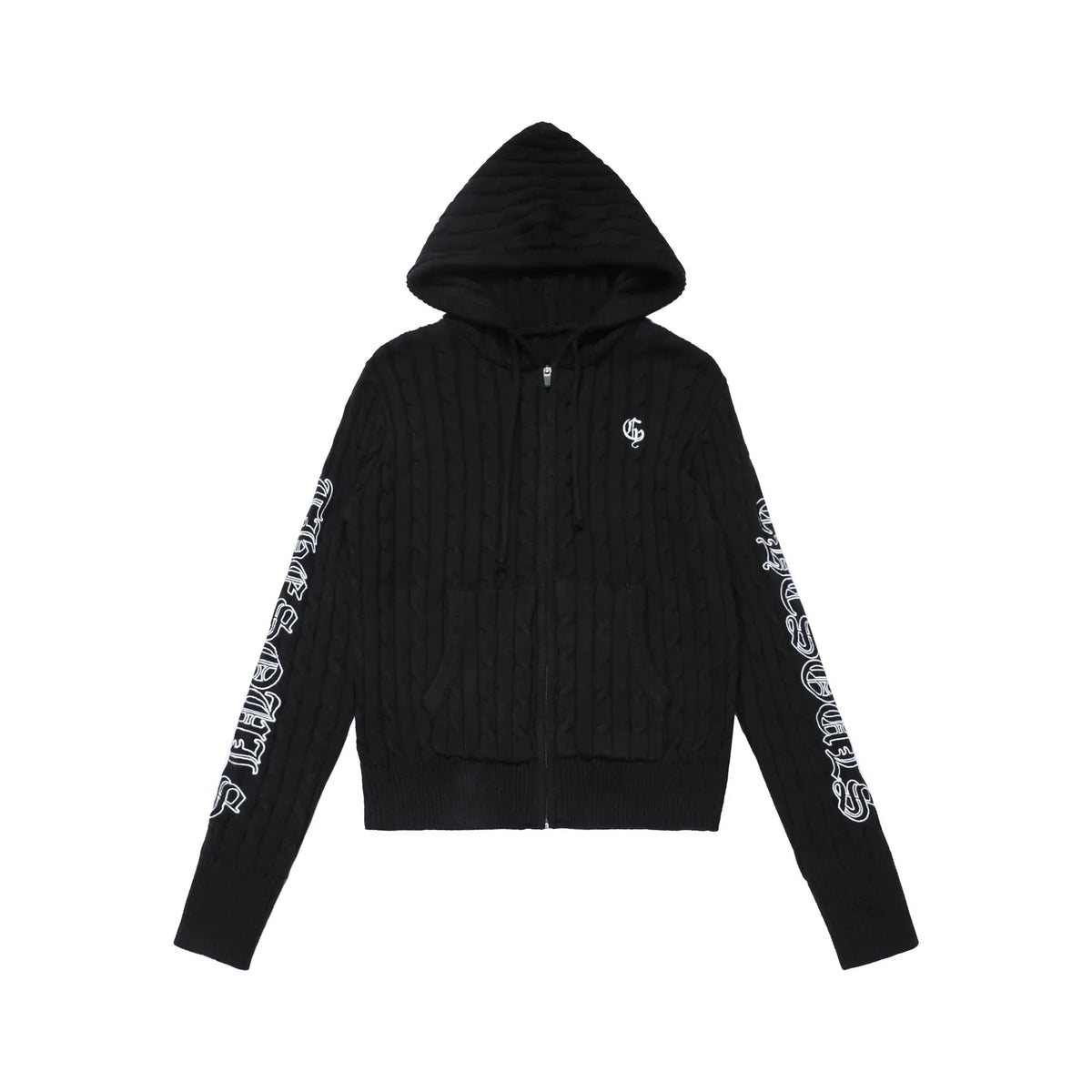 Retro Hooded Knit Cardigan