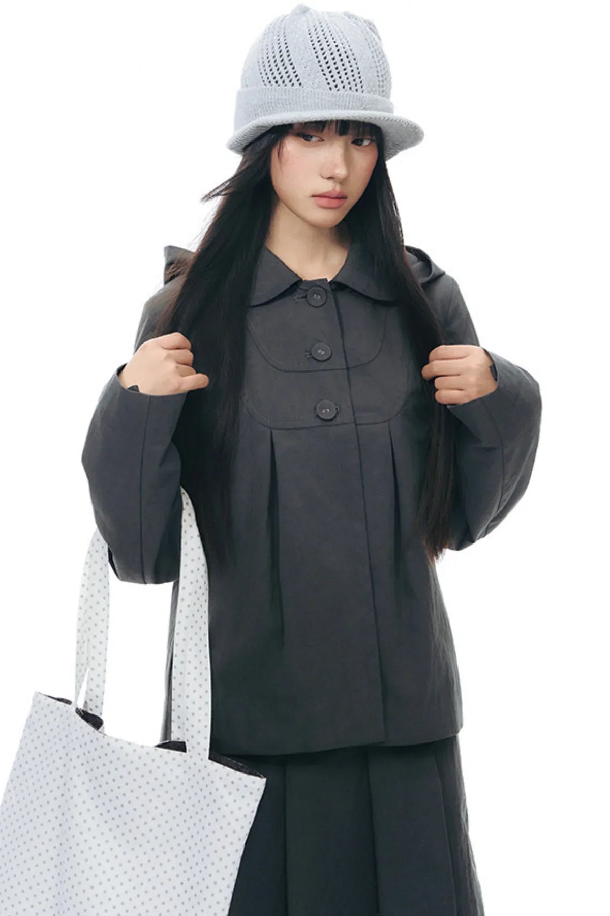 Retro Hooded Windbreaker Jacket
