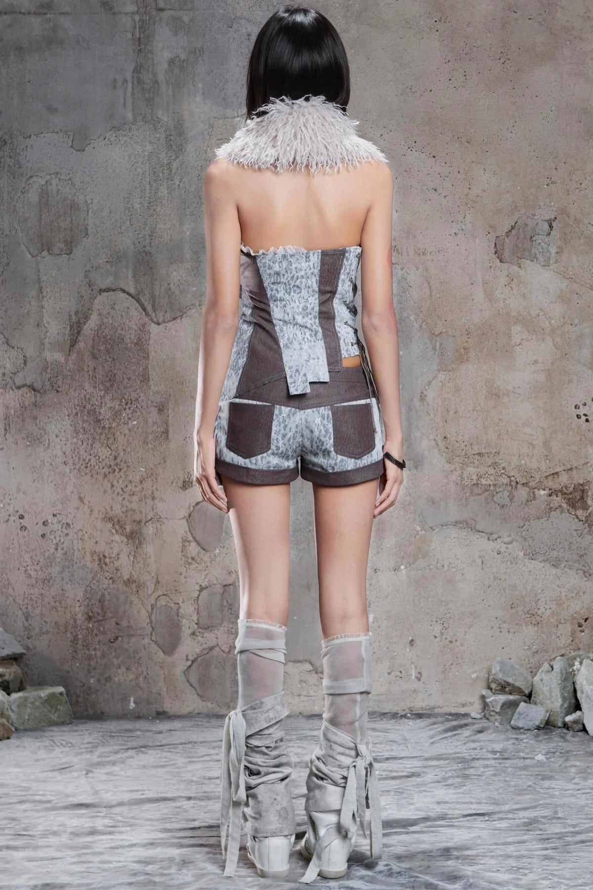 Retro Industrial Bandeau Top