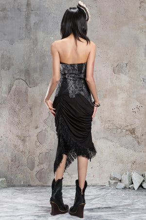 Retro Industrial Bandeau Top